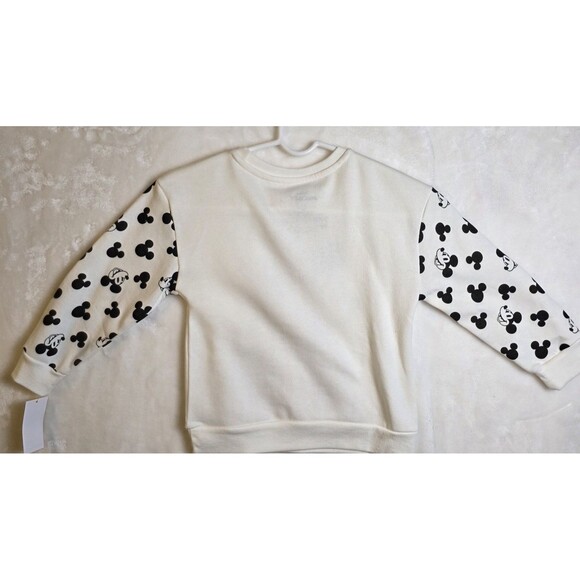 Disney Mickey Mouse 5T XOXO Valentines Fleece Pullover Sweatshirt Pocket - Picture 5 of 5